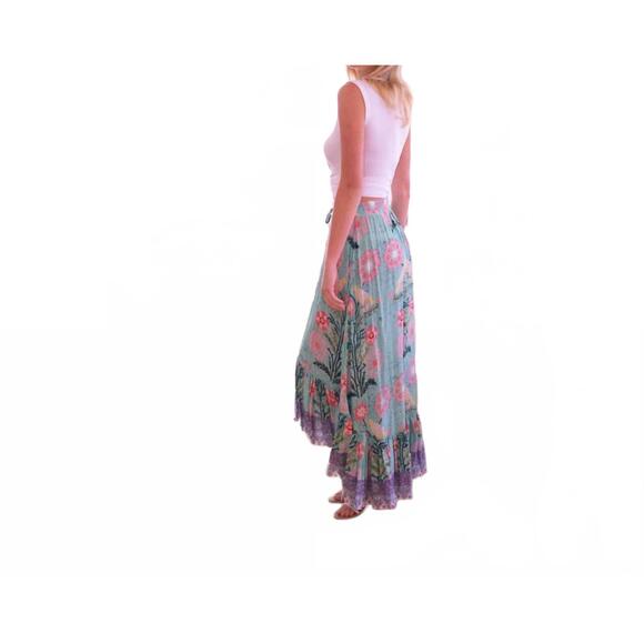 NEW BELL BY ALICIA BELL margo maxi skirt in green - Picture 2 of 4